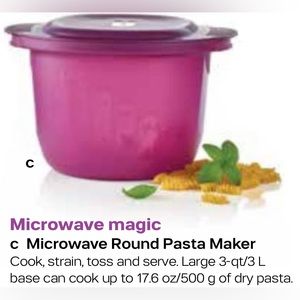 Tupperware Microwave Round Pasta Maker